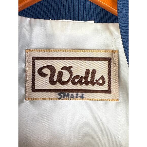 Walls Texas Flag Sesuicentennial Bomber Jacket Vintage Red Blue RWB Mens Small - Picture 6 of 8